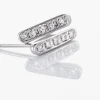 Boucles D'oreilles Puces Rosalin Blanc Diamant Blanc