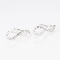 Boucles D'oreilles Puces Samy Or Blanc Diamant|Marc Orian Discount