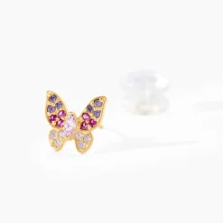 Boucles D'Oreilles Puces Sidonie Or Jaune Oxyde De Zirconium|Marc Orian Sale