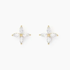 Boucles D'oreilles Puces Stellia Or Jaune Oxyde De Zirconium|Marc Orian Clearance