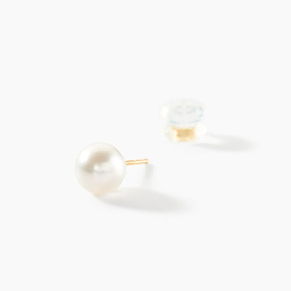 Boucles D'oreilles Puces Suki Or Jaune Perle De Culture|Marc Orian Discount