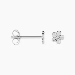 Boucles D'oreilles Puces Sulya Argent Blanc