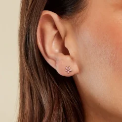 Boucles D'oreilles Puces Talyaa Or Jaune|Marc Orian
