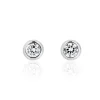Boucles D'oreilles Puces Talya Argent Blanc Oxyde De Zirconium