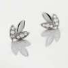Boucles D'oreilles Puces Tihana Argent Blanc Oxyde De Zirconium