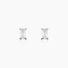 Boucles D'oreilles Puces Udia Argent Blanc Oxyde De Zirconium|Marc Orian Outlet