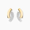 Boucles D'oreilles Puces Vero Or Jaune Oxyde De Zirconium|Marc Orian Outlet