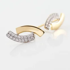 Boucles D'oreilles Puces Vero Or Jaune Oxyde De Zirconium|Marc Orian Outlet
