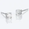 Boucles D'oreilles Puces Victoria Or Blanc Diamant|Marc Orian Clearance