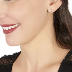 Boucles D'oreilles Puces Victoria Or Blanc Diamant|Marc Orian Hot