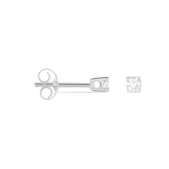 Boucles D'oreilles Puces Victoria Or Blanc Diamant|Marc Orian Clearance
