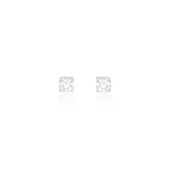 Boucles D'oreilles Puces Victoria Or Blanc Diamant|Marc Orian Clearance