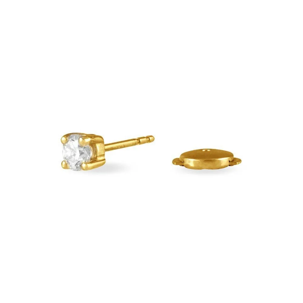 Boucles D'oreilles Puces Victoria Or Jaune Diamant|Marc Orian Outlet