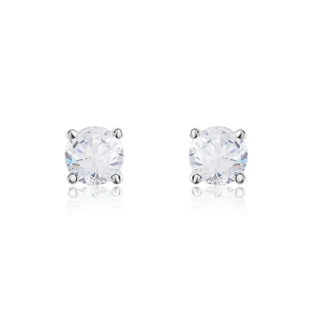 Boucles D'oreilles Puces Victoria Or Blanc Diamant|Marc Orian Outlet