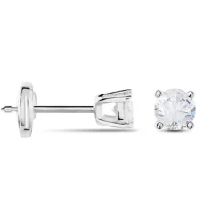 Boucles D'oreilles Puces Victoria Or Blanc Diamant|Marc Orian Outlet