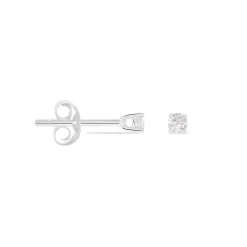 Boucles D'oreilles Puces Victoria Or Blanc Diamant|Marc Orian Hot