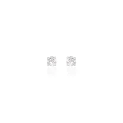 Boucles D'oreilles Puces Victoria Or Blanc Diamant|Marc Orian Hot
