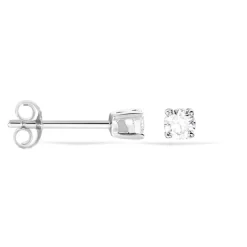 Boucles D'oreilles Puces Victoria Or Blanc Diamant|Marc Orian Online