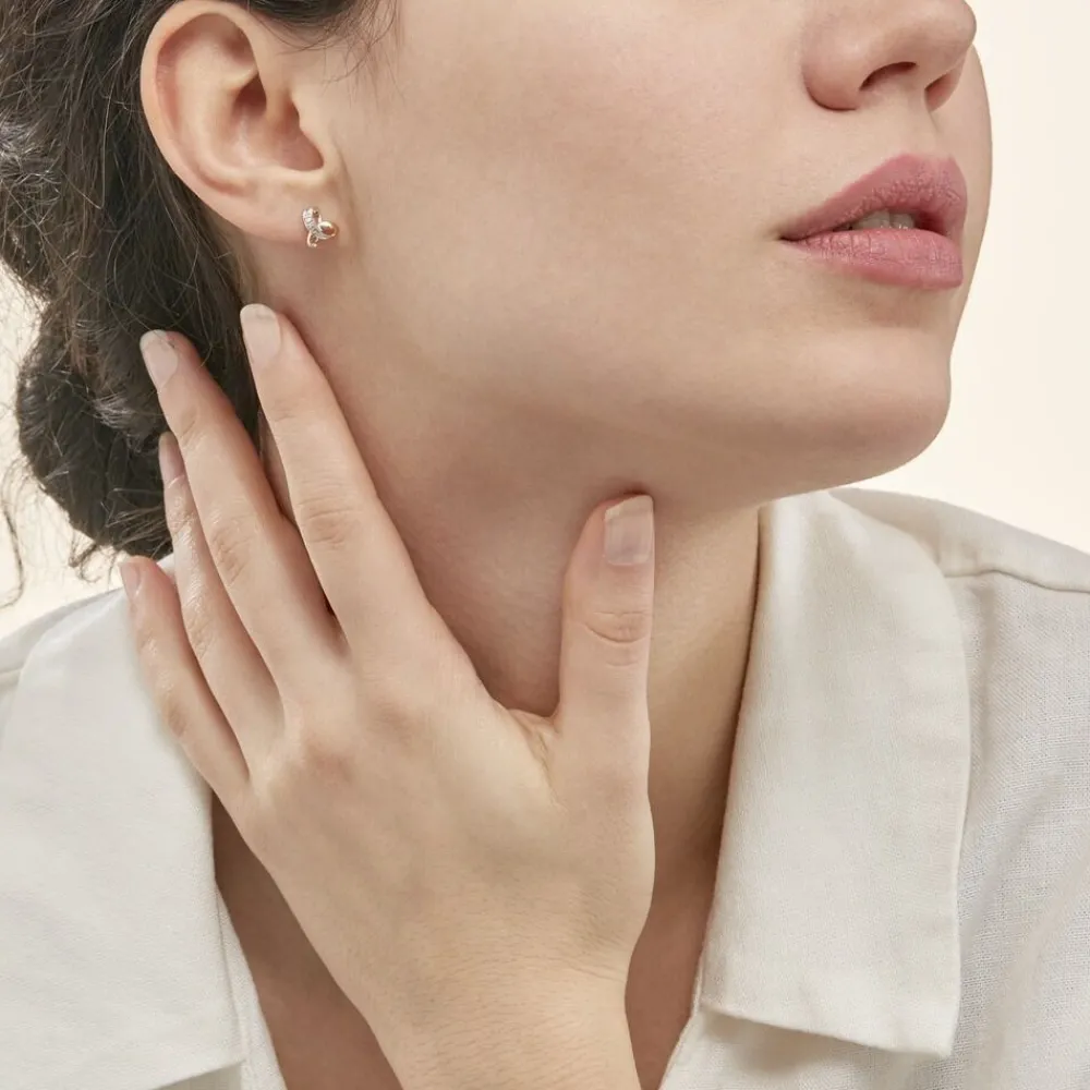 Boucles D'oreilles Puces Volute|Marc Orian New