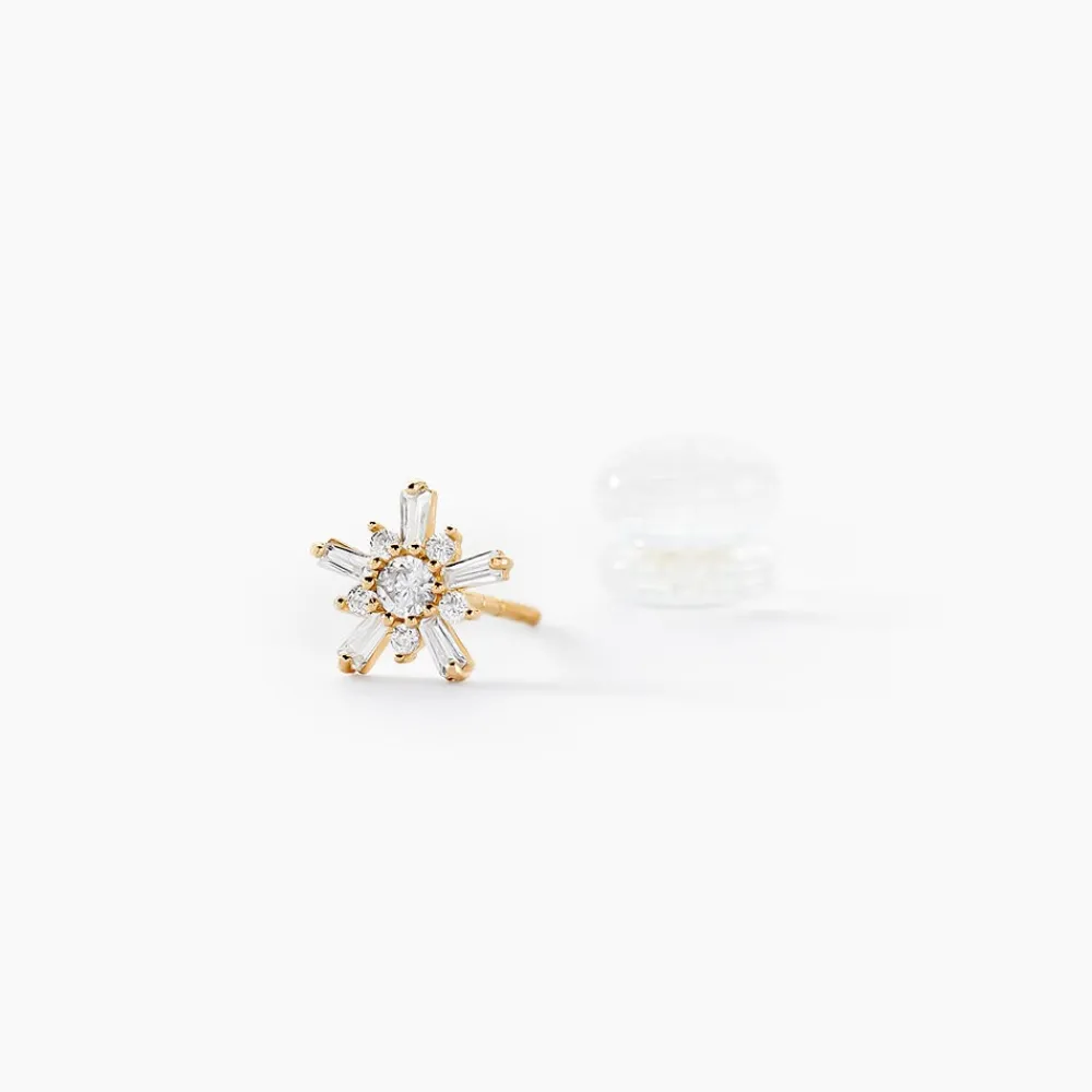 Boucles D'oreilles Puces Wen Or Jaune Oxyde De Zirconium|Marc Orian Hot