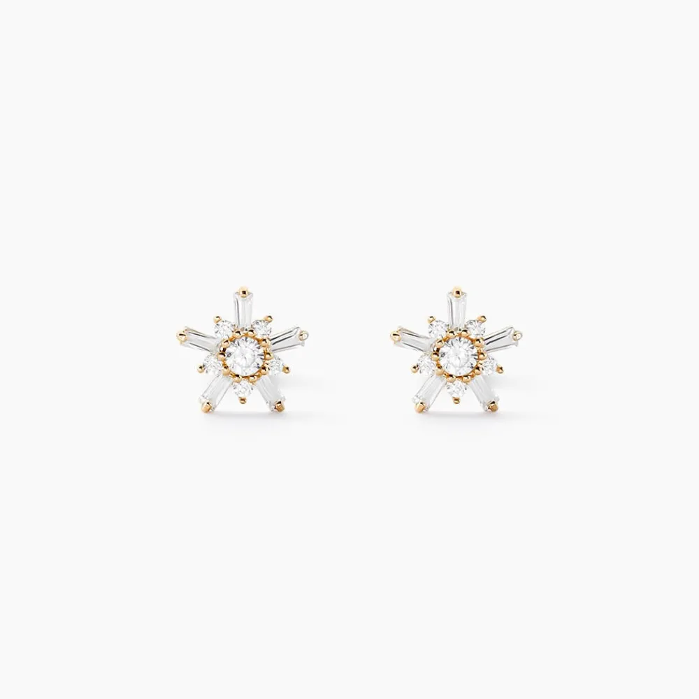 Boucles D'oreilles Puces Wen Or Jaune Oxyde De Zirconium|Marc Orian Hot