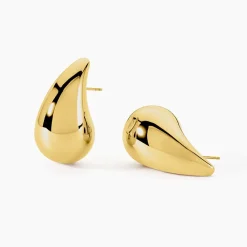 Boucles D'oreilles Puces Xenia Acier Jaune|Marc Orian Hot