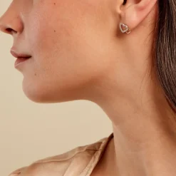 Boucles D'oreilles Puces Ysma Or Jaune Argent Blanc|Marc Orian Hot