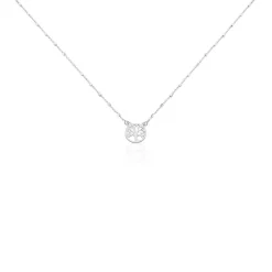 Boucles D'oreilles Puces Zelee Argent Blanc|Marc Orian Sale