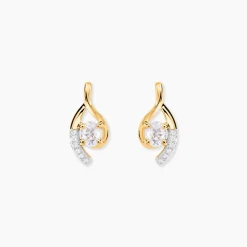 Boucles D'oreilles Sagesse Or Jaune Oxyde Oxyde