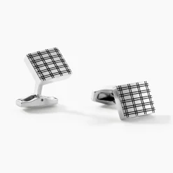 Boutons De Manchettes Athos Acier Argenté|JOURDAN Discount