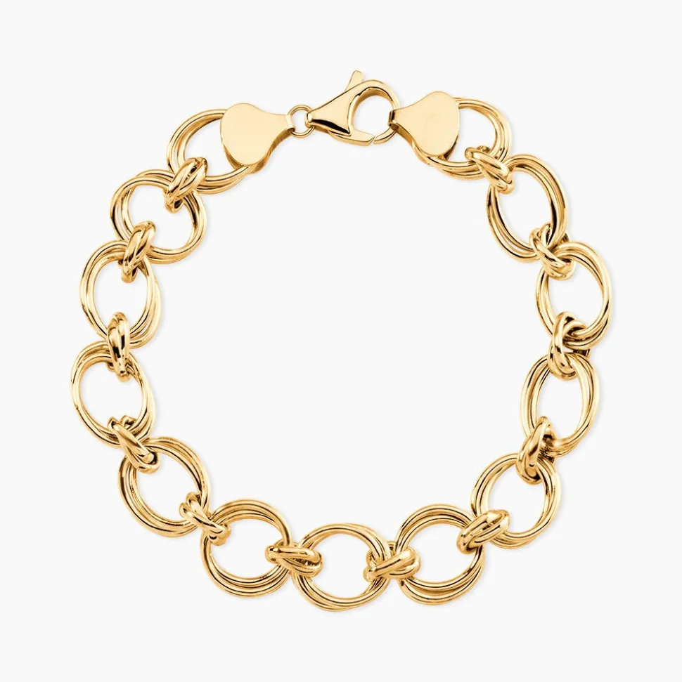 Bracelet Aaron Maille Fantaisie Or Jaune