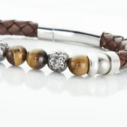 Bracelet Acier Blanc Abraham Pierre De Synthese|Marc Orian Discount