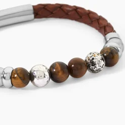 Bracelet Acier Blanc Abraham Pierre De Synthese|Marc Orian Discount