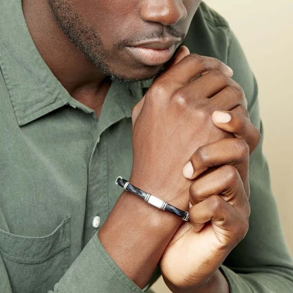 Bracelet Acier Blanc Pacome|Marc Orian New