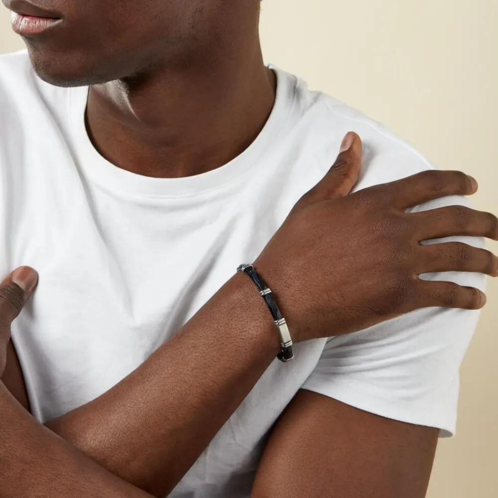Bracelet Acier Blanc Pacome|Marc Orian New