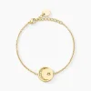 Bracelet Acier Doré Cristal