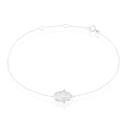 Bracelet Aicha Or Blanc Diamant|Marc Orian Online