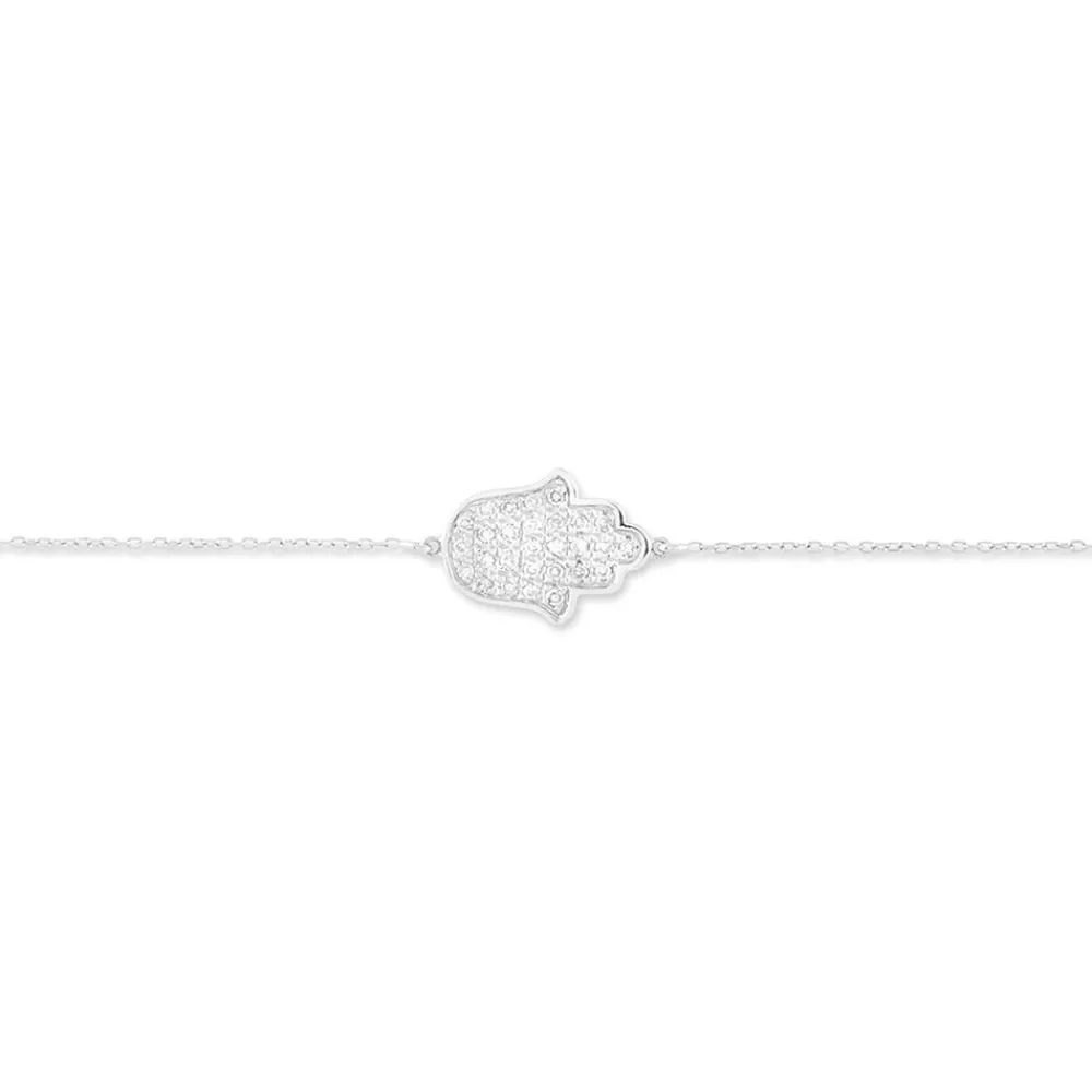 Bracelet Aicha Or Blanc Diamant|Marc Orian Online