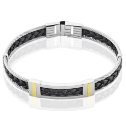 Bracelet Aichatou Or Acier Blanc