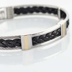 Bracelet Aichatou Or Acier Blanc