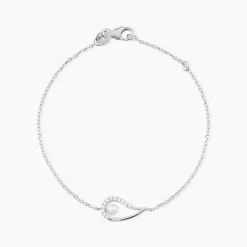 Bracelet Akiko Argent Blanc Perle De Culture Et Oxyde De Zirconium|Marc Orian Clearance