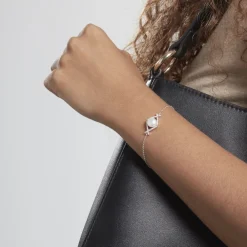 Bracelet Alessia Argent Blanc Perle De Culture Et Oxyde De Zirconium|Marc Orian Online