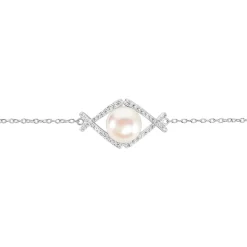 Bracelet Alessia Argent Blanc Perle De Culture Et Oxyde De Zirconium|Marc Orian Online