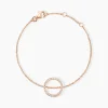 Bracelet Alysone Argent Rose Oxyde De Zirconium