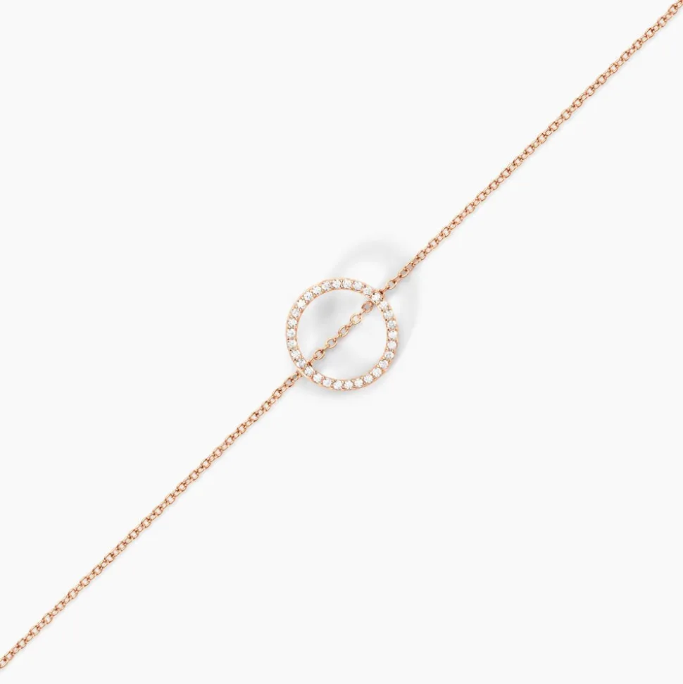 Bracelet Alysone Argent Rose Oxyde De Zirconium