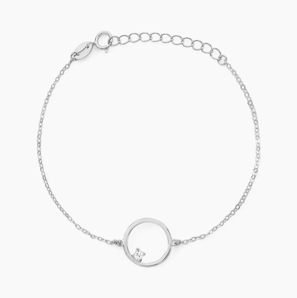 Bracelet Anas Argent Blanc Oxyde De Zirconium