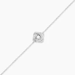 Bracelet Anasthase Argent Blanc Oxyde De Zirconium