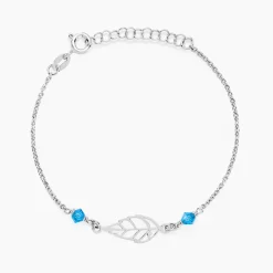Bracelet Angelika Argent Blanc Pierre De Synthese