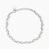Bracelet Anka Argent Blanc Oxyde De Zirconium
