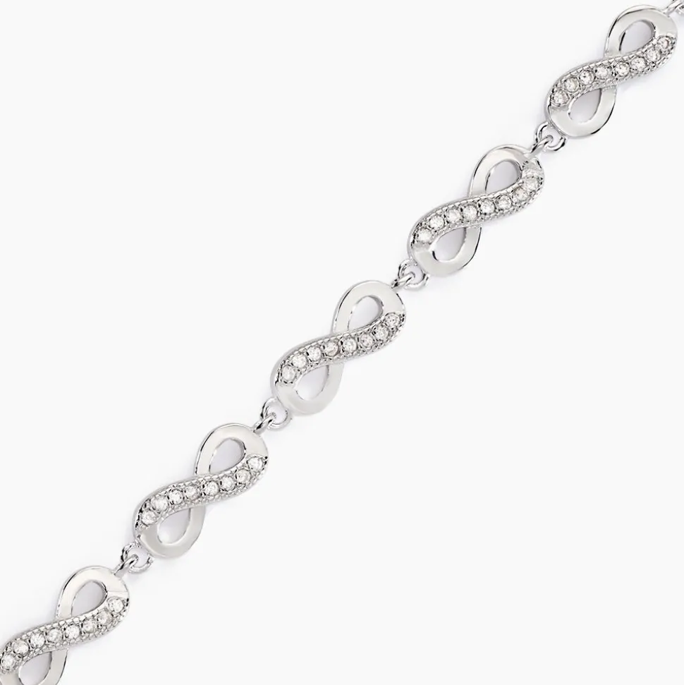Bracelet Anka Argent Blanc Oxyde De Zirconium